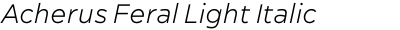 Acherus Feral Light Italic